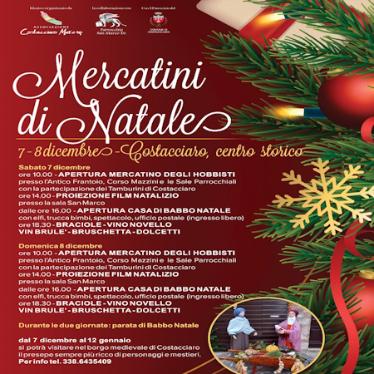 playbill Mercatini di Natale a Costacciaro 2024 - Costacciaro